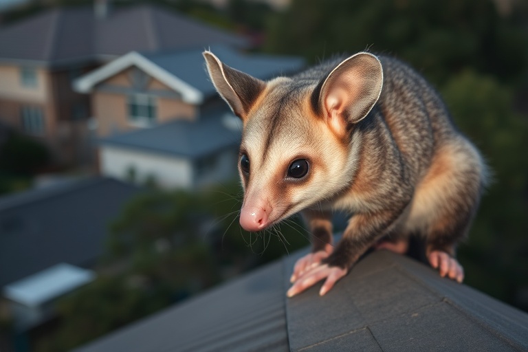 Possum in Balnarring residential area