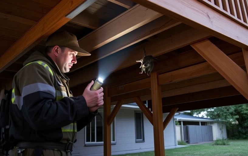Under Deck Possum Removal in Balnarring